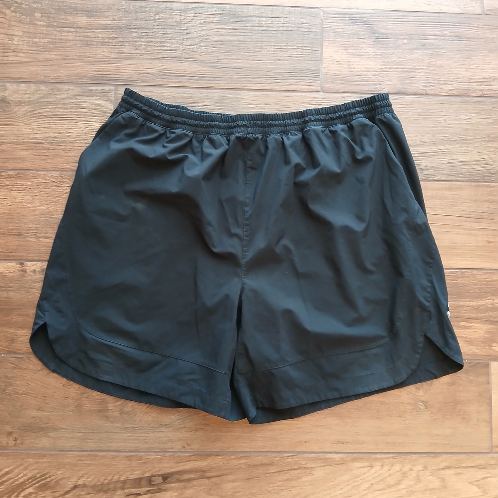 Peloton Shorts Mens XXL 2XL Black Lined Performance Spandex Stretch Flex